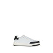 White Calf Leather Bos Taurus Low Top SneakersSaint Laurent’s SL61 Sneakers combine clean styling with refined details. Featuring a flat sole and lace-up closure, they feature logos on the side and heel, while the suede panel adds a touch of texture and s