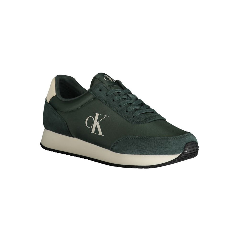 Green Polyester SneakerSPORTS SHOE WITH LACES, PRINT, CONTRASTING DETAILS, LOGOGreen Polyester Sneaker${tagsCalvin KleinAulae Green Polyester Sneaker Calvin KleinAulae Green Polyester Sneaker SPORTS SHOE WITH LACES, PRINT, CONTRASTING DETAILS, LOGO 110296