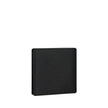 Black Calf Leather Bos Taurus WalletCalfskin Wallet by Saint Laurent, billfold design, interior card slots, bill compartment, iconic brand signature press-stamped on front, grained leather design. Season: AW25 Dimension: 11.5×11.5 Composition: 100% Calf L