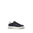 Blue Calf Leather Bos Taurus Low Top SneakersFerragamo’s Gancini leather Sneakers combine retro inspiration with contemporary details. Crafted from leather with suede inserts, they recall classic ’90s basketball shoes. The side inlay with a Gancini silhou