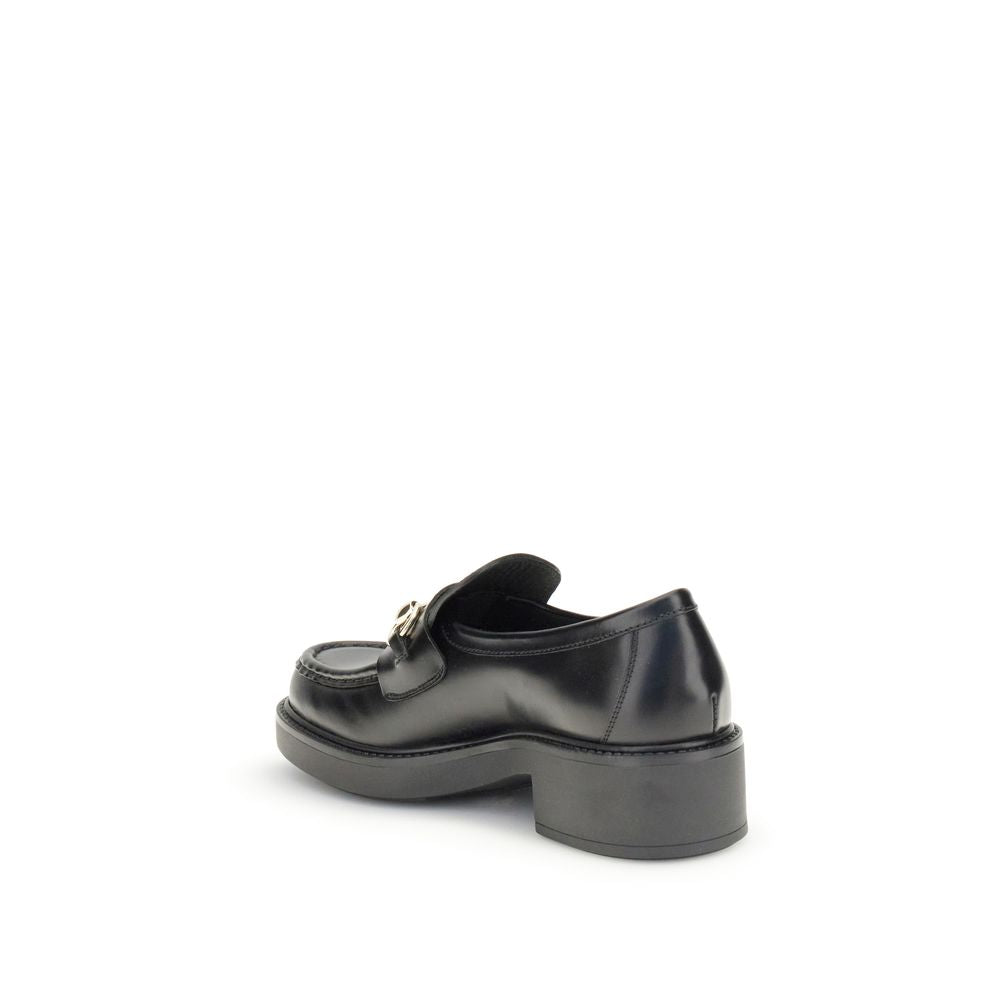 Mocassins à enfiler en cuir de veau noir Bos Taurus Gucci