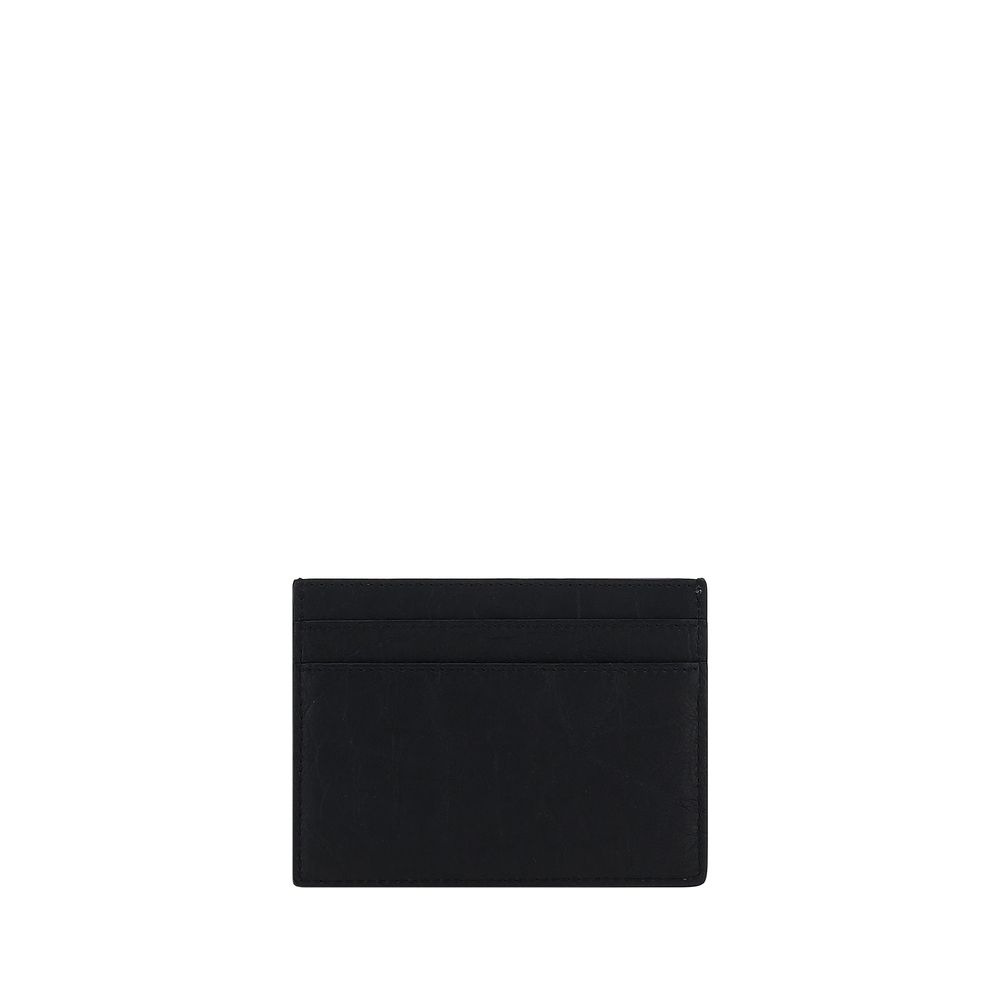 Schwarzes Kartenetui aus Leder von Saint Laurent