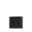 Black Calf Leather Bos Taurus WalletThe Saint Laurent Leather Wallet is a stylish and compact accessory perfect for everyday use. Made of high-quality leather, it features an essential billfold design embellished with the iconic YSL logo embossed on the f