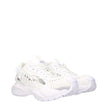 White Leather Athletic SneakersDescription: The product with MPN 10167111A118611W000 and code F84046 leather in white is a sneakers designed by Versace. It has features like front logo, side logo. Additional Info: Style: Casual Closing type: Lace up Closu