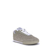 Beige Calf Leather Bos Taurus Low Top SneakersThe Kick Suede Sneakers by Chloé combine style and comfort. They feature a round toe and a paneled design that creates a dynamic visual effect. Suede details add a refined texture, while the front lace-up clos
