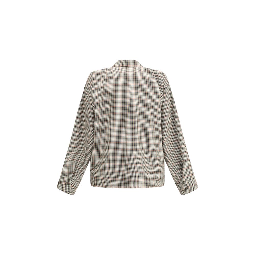Multicolor Cotton CoatBalenciaga’s Zip Shirt is made of checked cotton flannel and features an overshirt design with a contemporary style. Featuring a classic collar, a double-slider zipper closure, two chest flap pockets and two slit pockets, it is compl