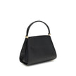 Black Calf Leather Bos Taurus HandbagFerragamo’s Studio Box Bag combines structured elegance and iconic details of the Maison. With trapezoid lines and a ladylike allure, it is embellished with rounded stitching on the front and the Gancini slider closure