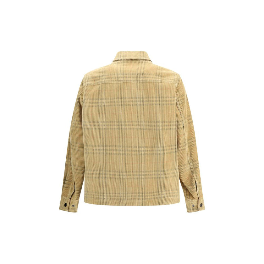 Beige Denim ShirtThis corduroy Shirt featuring Burberry’s iconic Burberry Check combines tradition with contemporary style. Featuring a snap-button closure and a point collar, it also features a snap-button flap chest pocket for a functional touch. Snap-b