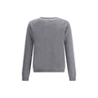 Gray Cashmere SweatshirtGucci’s cashmere Sweater combines bold style and craftsmanship. Made from soft wool, it features a ribbed crew neck, cuffs and hem, and is decorated with the iconic all-over multicolor jacquard logo for a distinctive and recognizab