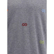 Gray Cashmere SweatshirtGucci’s cashmere Sweater combines bold style and craftsmanship. Made from soft wool, it features a ribbed crew neck, cuffs and hem, and is decorated with the iconic all-over multicolor jacquard logo for a distinctive and recognizab
