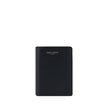 Black Calf Leather Bos Taurus WalletCalfskin Embossed Wallet by Saint Laurent, billfold design, made of grained leather, iconic brand print on front, bill compartment, card slots and rectangular pattern. Season: AW25 Dimension: 9x9x2 Composition: 100% Cal