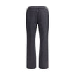 Black Cotton Straight-Leg JeansSaint Laurent’s Lou Jeans reinterpret a wardrobe classic with elegance and understatement. Featuring a straight cut and traditional five-pocket construction, they feature a front zipper and button closure, as well as belt lo