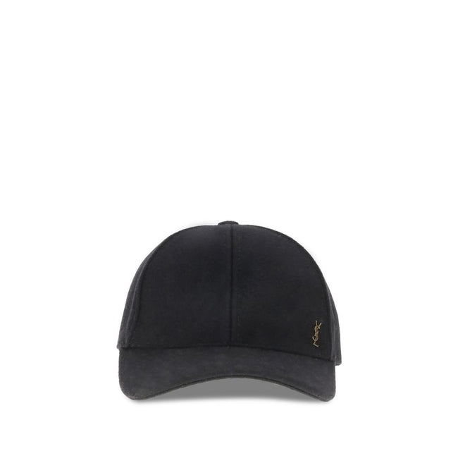 Wool Baseball CapSaint Laurent’s wool baseball Cap combines sportiness and iconic style. Made of soft wool, it features a classic silhouette with an adjustable back for a customized fit. On the front, the applied YSL plaque lends a distinctive and sophist