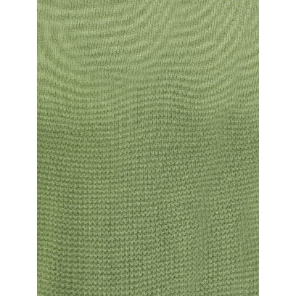 Green Wool TurtleneckSaint Laurent’s turtleneck Sweater is an essential garment with timeless appeal. Carefully crafted, it features a high ribbed collar that lends elegance and warmth, while a ribbed hem and cuffs ensure a snug and comfortable fit. A ver