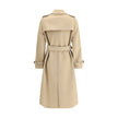 Beige Cashmere CoatBurberry’s Kensington midi Coat is an icon of British elegance reinterpreted in fine cashmere. Featuring a double-breasted button-fastening silhouette, it has a hook-and-eye collar, structured epaulettes and a figure-flattering waistban