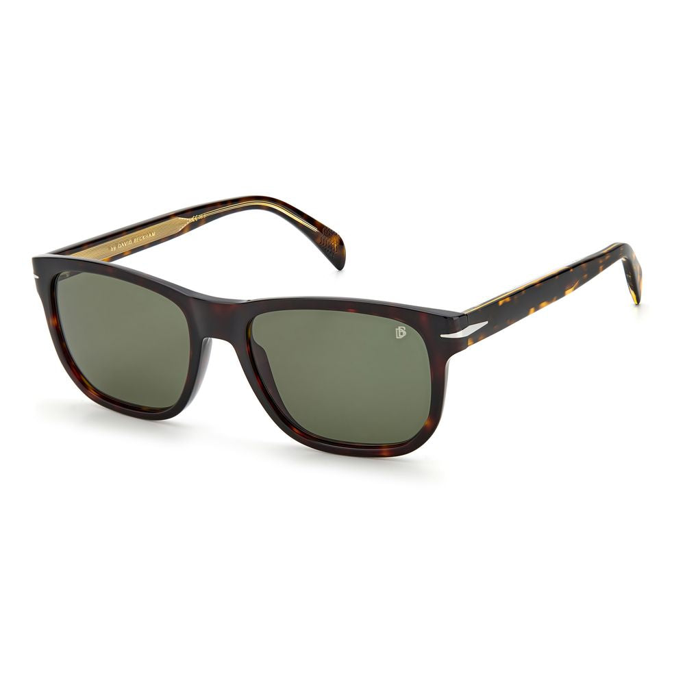 Brown Acetate SunglassesSUNGLASSES DAVID BECKHAM MAN DB1045S086QT (Lens/Bridge/Temple) 54/18/145 mm.Material: ACETATE.Colour: Brown Havana.Measures (Lens/Bridge/Temple): 54/18/145mm.GREEN.With their elegant rectangular mount, these sunglasses give a retro