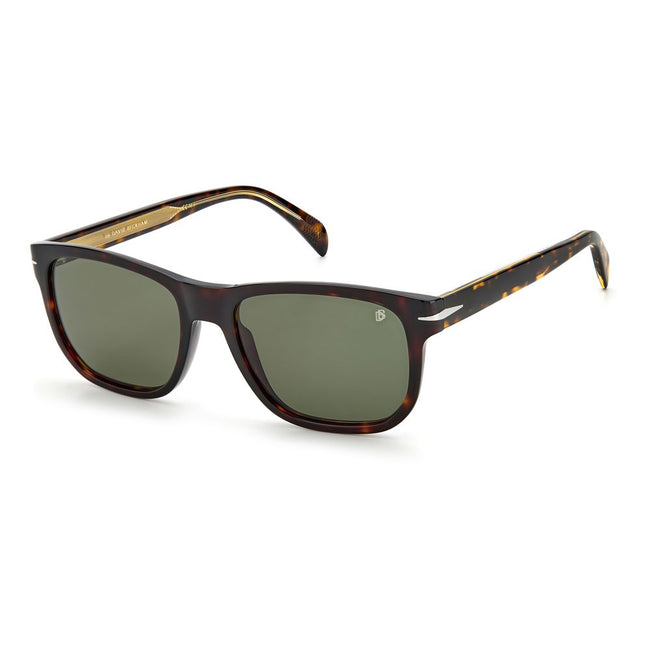 Brown Acetate SunglassesSUNGLASSES DAVID BECKHAM MAN DB1045S086QT (Lens/Bridge/Temple) 54/18/145 mm.Material: ACETATE.Colour: Brown Havana.Measures (Lens/Bridge/Temple): 54/18/145mm.GREEN.With their elegant rectangular mount, these sunglasses give a retro