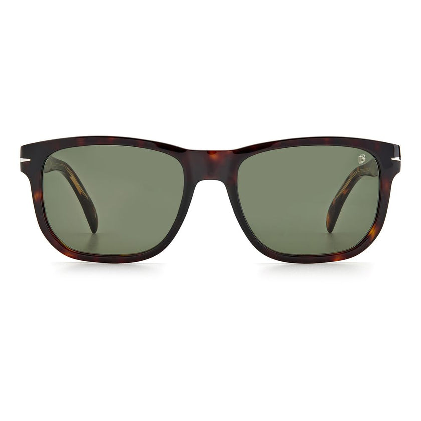 Brown Acetate SunglassesSUNGLASSES DAVID BECKHAM MAN DB1045S086QT (Lens/Bridge/Temple) 54/18/145 mm.Material: ACETATE.Colour: Brown Havana.Measures (Lens/Bridge/Temple): 54/18/145mm.GREEN.With their elegant rectangular mount, these sunglasses give a retro