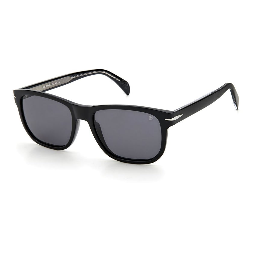 Bicolor Acetate SunglassesSUNGLASSES DAVID BECKHAM MAN DB1045SBSCM9 (Lens/Bridge/Temple) 54/18/145 mm.Material: ACETATE.Colour: Black silver.Measures (Lens/Bridge/Temple): 54/18/145mm.GREY.With their elegant rectangular mount, these sunglasses give a retr