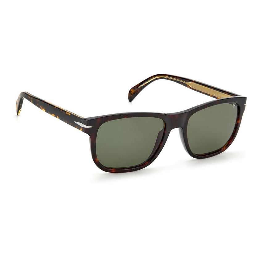 Brown Acetate SunglassesSUNGLASSES DAVID BECKHAM MAN DB1045S086QT (Lens/Bridge/Temple) 54/18/145 mm.Material: ACETATE.Colour: Brown Havana.Measures (Lens/Bridge/Temple): 54/18/145mm.GREEN.With their elegant rectangular mount, these sunglasses give a retro