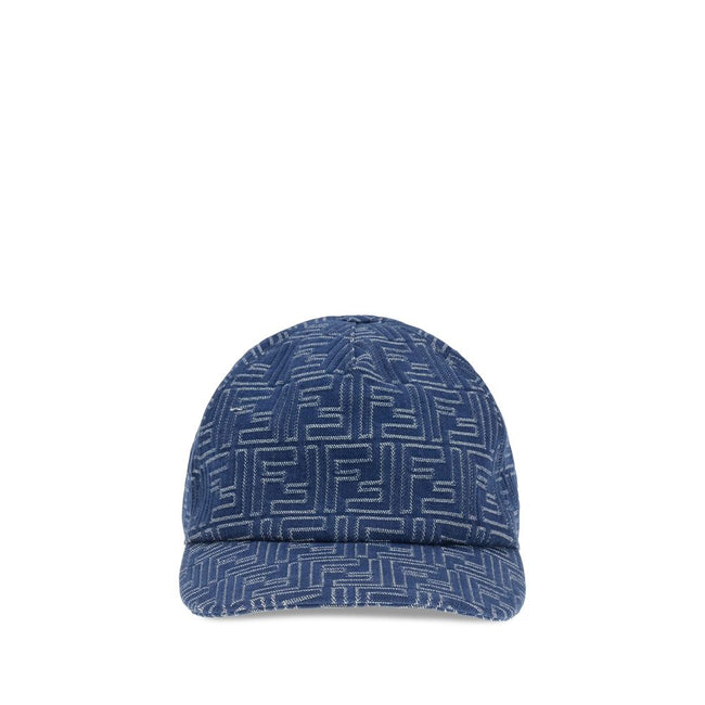 Denim embroidery Baseball HatFendi’s Baseball Hat is made of pure cotton denim and features FF motif embroidery decorating the entire surface. Complemented by an adjustable strap at the back, it combines iconic style and customizable fit. Season: AW25 Com