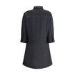 Gray Wool Casual DressGucci’s chemisier short Dress is an elegant and versatile garment made from high-quality wool. Featuring front buttons and three-quarter buttoned sleeves, it has a classic collar that echoes the traditional shirt style. The front ple