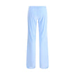 Light Blue Triacetate Casual PantsBalenciaga’s Bistretch velvet Sweatpants combine comfort and style in a contemporary design. Made of bistretch velvet, they feature a low, elasticated waist that ensures fit and comfort, while the flare leg adds character