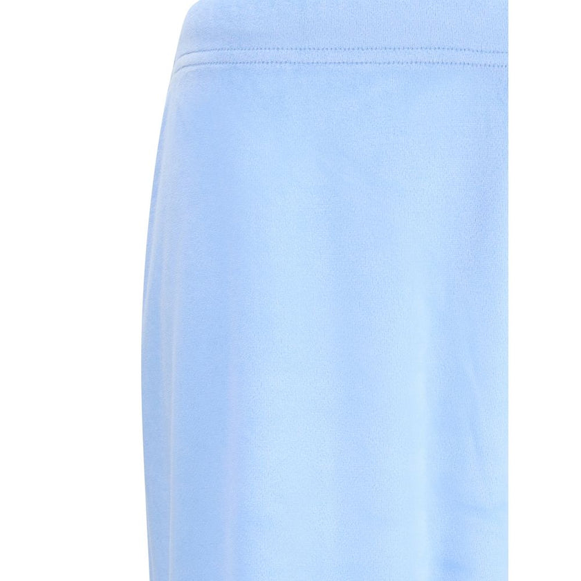 Light Blue Triacetate Casual PantsBalenciaga’s Bistretch velvet Sweatpants combine comfort and style in a contemporary design. Made of bistretch velvet, they feature a low, elasticated waist that ensures fit and comfort, while the flare leg adds character