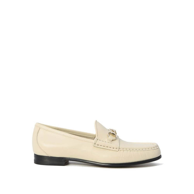 Bicolor Leather Slip-On LoafersDescription: – Composition: 100% Leather – Inner: 100% Leather – Insole: 100% Leather – Sole: 100% Leather – Round toe – Slip-on design – Gold-tone horsebit hardware – Made in Italy – Gender: WOMEN –Bicolor Leather Slip-On L