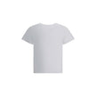 White Cotton T-ShirtMoncler’s Logo T-Shirt is a garment with an essential and modern style. Made from soft cotton, it features a ribbed crew neck and a sought-after embroidered logo on the front. The crop cut adds a contemporary touch, perfect for casual
