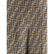 Brown Silk Casual PantsFendi’s monogram pattern silk Pants are an elegant garment with timeless appeal. Made of fine silk, they feature a palazzo cut with a high waist that slims the figure. The classic FF monogram characterizes the entire surface, giving