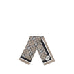 Beige Silk ScarfBurberry’s silk Scarf celebrates the house’s heritage with timeless elegance. Featuring the iconic all-over Archive Check pattern, it is embellished with the Equestrian Knight logo printed on one of the corners. Made of fine silk, it is th