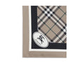 Beige Silk ScarfBurberry’s silk Scarf celebrates the house’s heritage with timeless elegance. Featuring the iconic all-over Archive Check pattern, it is embellished with the Equestrian Knight logo printed on one of the corners. Made of fine silk, it is th