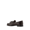 Brown Calf Leather Bos Taurus Slip-On LoafersCalfskin Loafers by Prada, slightly elongated round toe, leather block heel, front tray embellished with leather tassel, press-stamped logo insole, patent leather design. Season: AW25 Composition: 100% Calf Lea