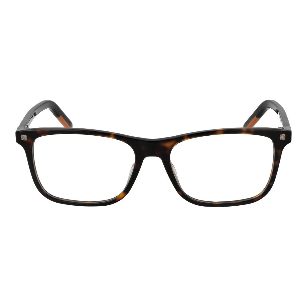Braune synthetische Vollrand-Rechteckbrille