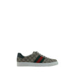 Beige Rubber Low Top SneakersSneakers by Gucci, lace-up front closure, round toe, contrasting platform sole, leather back logo detail, oblique bands on side panels, all-over repeated iconic GG jacquard fabric, iconic brand monogram pressure-stamped on fro