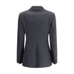 Gray Wool ClothingGucci’s wool Blazer is a classic piece with a bold style, enhanced by distinctive tailoring details. The double-breasted button closure lends structure and sophistication, while the two front welt flap pockets add functionality and symme