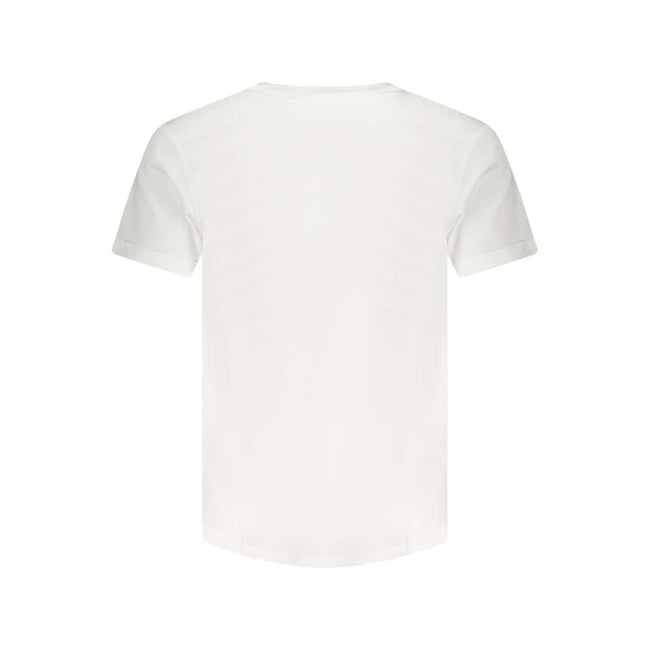 White Cotton Men T-ShirtElevate your everyday essentials with the Calvin Klein classic crew neck T-shirt. Exuding effortless style with its signature applique logo, this piece is crafted from 95% regenerative cotton, offering not just comfort but also a n