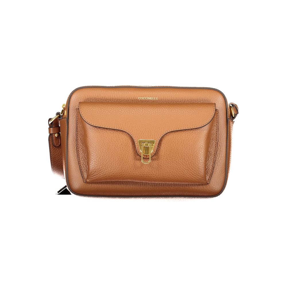 Marrone Leather Bag with Adjustable Strap by Coccinelle
