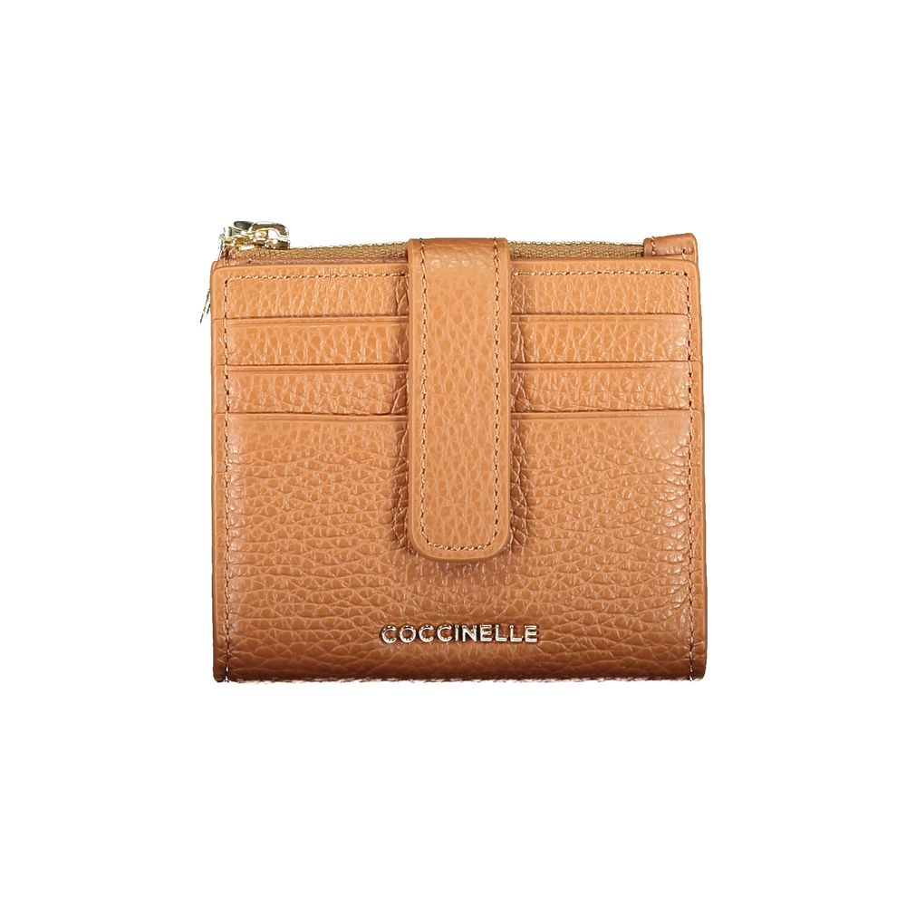 Marrone Leather Wallet with Coin Purse by Coccinelle