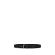 Black Lamb Ovis Aries Aries Regular BeltCalfskin Leather Belt by Saint Laurent, realized in lamb nappa leather characterized by iconic metal Monogram motif belt keeper, snap-fit buckle closure. Season: AW25 Composition: GENERAL 100% Lamb Ovis Aries Aries