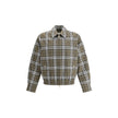 Green Wool BomberBurberry’s check pattern wool Harrington Jacket is a sophisticated interpretation of a timeless classic. Made of wool with the house’s unmistakable check pattern, it features a double-slider zipper closure, side welt pockets with snap but