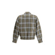 Green Wool BomberBurberry’s check pattern wool Harrington Jacket is a sophisticated interpretation of a timeless classic. Made of wool with the house’s unmistakable check pattern, it features a double-slider zipper closure, side welt pockets with snap but