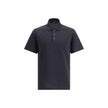 Black Cotton Polo ShirtFendi’s cotton polo Shirt is a distinctive garment that combines elegance and brand identity. Made of soft cotton, it features a classic ribbed collar and tone-on-tone buttons on the front. The all-over repeated FF jacquard print gi