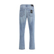 Light Blue Cotton Straight-Leg JeansFendi’s straight Jeans combine essential style with iconic details from the Maison. Featuring a straight silhouette and slim fit, they feature a classic 5-pocket design finished with rivets and custom buttons. A zip-and