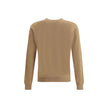 Beige Fleece Wool SweatshirtVirgin wool Sweater by Fendi features a ribbed crew neck, cuffs and hem for a comfortable and defined fit. The zippered slit pocket adds a practical and modern touch, while the iconic embossed FF logo gives the garment a distin