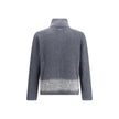 Gray Wool CardiganDsquared2’s zip Cardigan combines comfort and style with a sporty, refined design. Crafted in ribbed knit, it features a double-slider front zipper closure, high collar and two zipper pockets. The mohair band adds a distinctive, textured