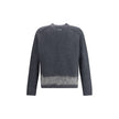 Gray Wool SweatshirtThe Ribbed wool Sweater by Dsquared2 combines urban style and quality craftsmanship in a garment with a strong character. Made of ribbed wool knit, it is enhanced with a tone-on-tone wool card insert that adds depth and texture to the