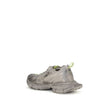 Gray Polyester Athletic SneakersBalenciaga’s 3XL Sneakers combine oversized aesthetics and high-tech details in a combination of mesh and polyurethane in shades of taupe and neon yellow. Featuring a lace-up closure and round toe, it features logo letterin