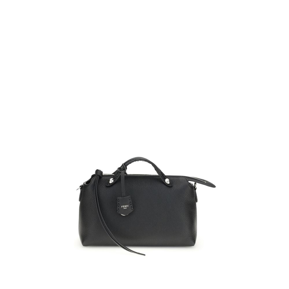 Black Calf Leather Bos Taurus Shoulder BagFendi’s By The Way Selleria Medium Shoulder Bag is a refined and versatile model perfect for any occasion. Made of high-quality leather, this bag features two flat top handles that ensure a comfortable and secure